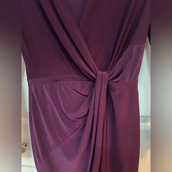 Babaton Maxwell Deep Purple Long Sleeve Dress - Picture 4 of 5